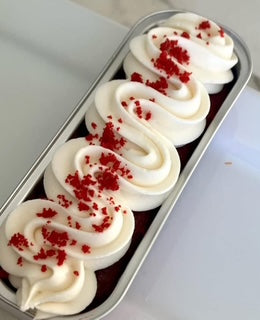 Mini Red Velvet Cake with Cream Cheese Frosting